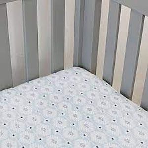 Petunia Pickle Bottom Southwest Skies Jersey Crib Fitted Sheet-Blue